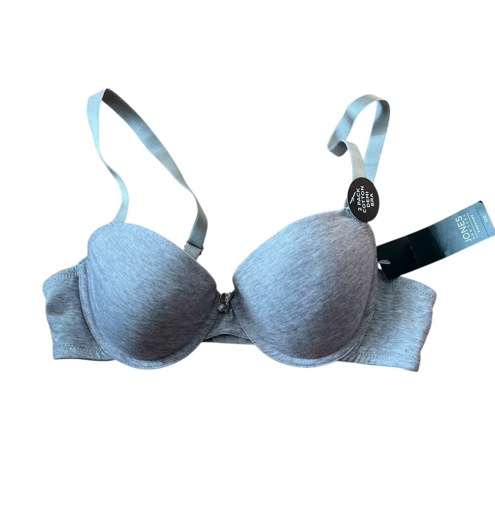 Jones New York Women’s Gray Underwire T-Shirt Bra 38B Padded
